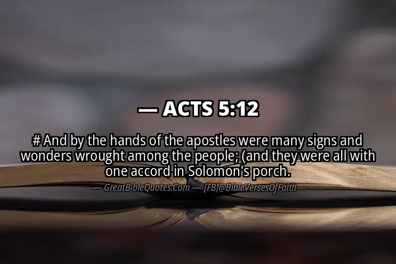 Bible verse: ACTS 5:12 Image