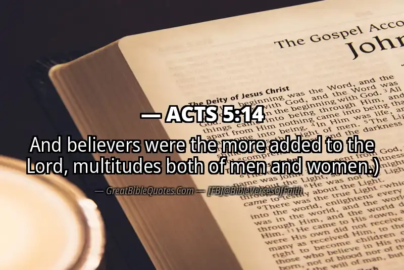 Bible verse: ACTS 5:14 Image