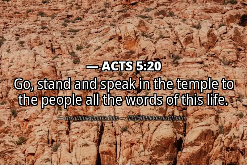 Image for ACTS 5:20 Bible verse