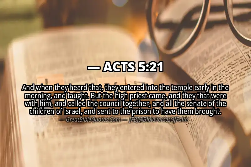 ACTS 5:21 Verse Image