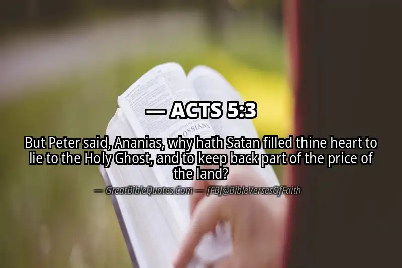 Bible verse: ACTS 5:3 Image