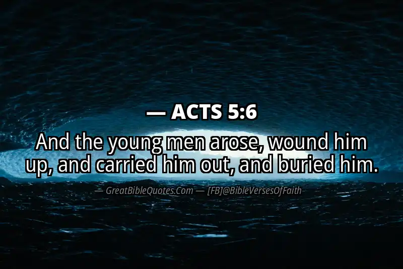 ACTS 5:6 Verse
