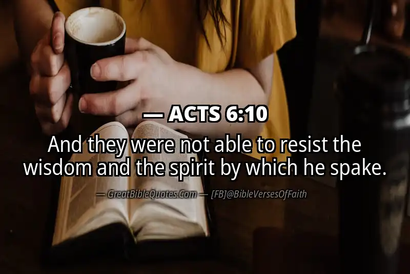 ACTS 6:10 Verse
