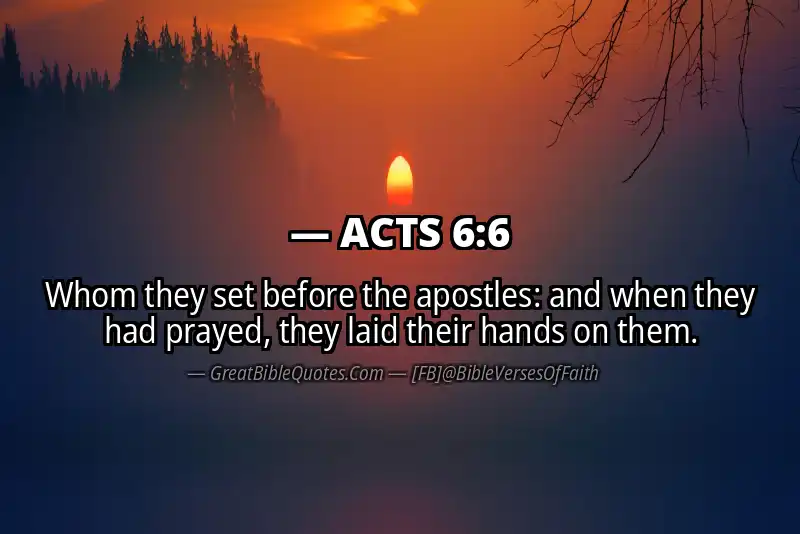 ACTS 6:6 Verse