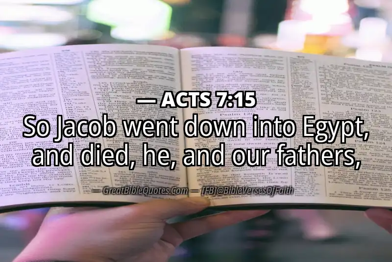 ACTS 7:15 Verse