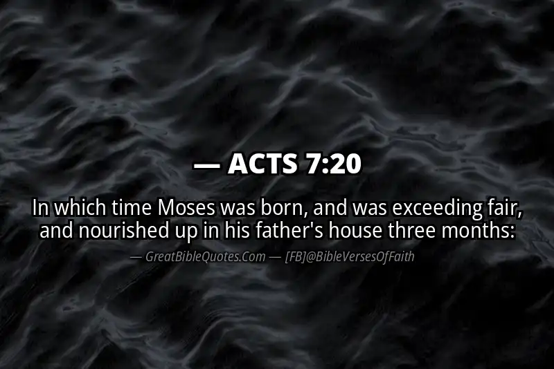 ACTS 7:20 Verse