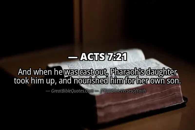 ACTS 7:21 Verse