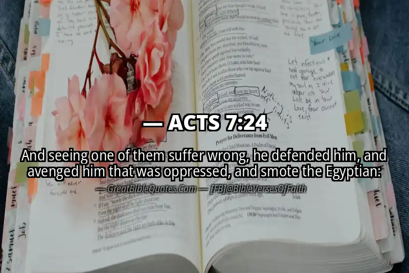 ACTS 7:24 Verse