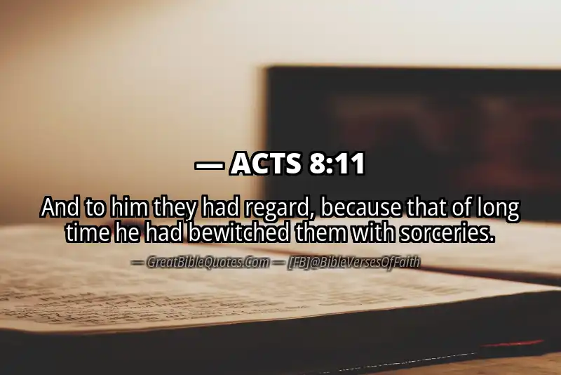 ACTS 8:11 Verse Image