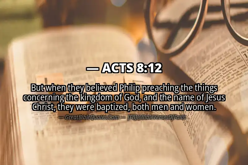 ACTS 8:12 Verse Image