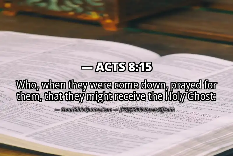 ACTS 8:15 Verse
