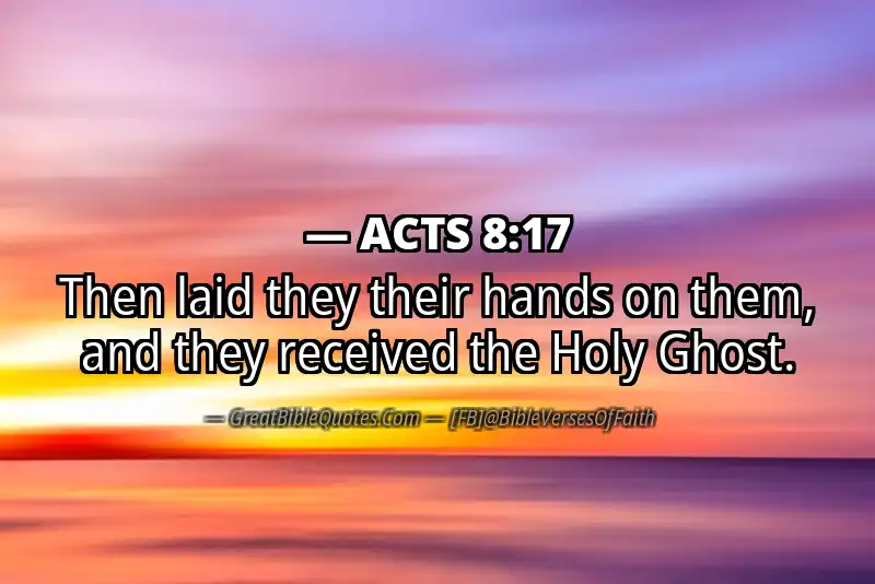 ACTS 8:17 Verse