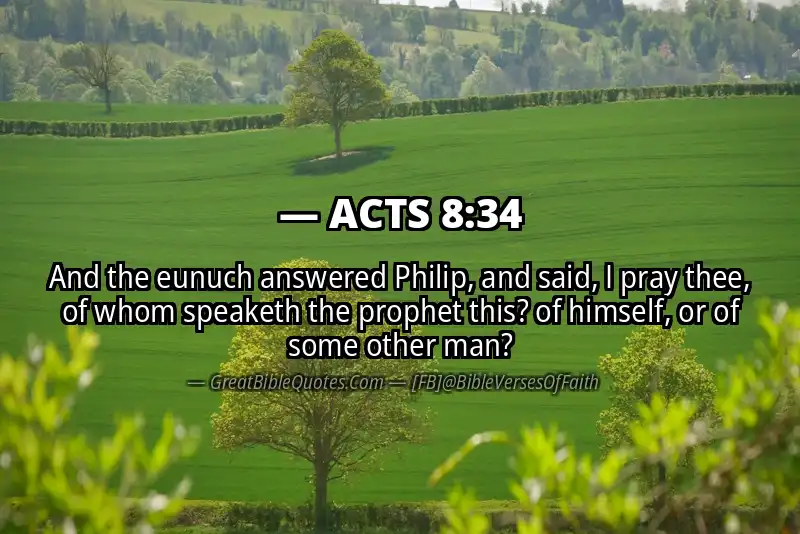 ACTS 8:34 Verse