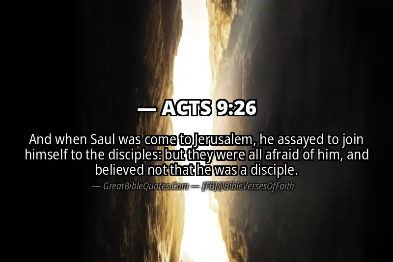 ACTS 9:26 Verse