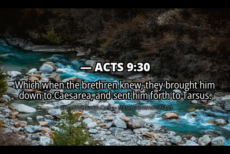 ACTS 9:30 Verse