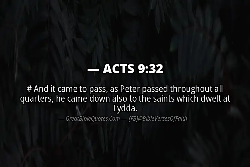 ACTS 9:32 Verse Image