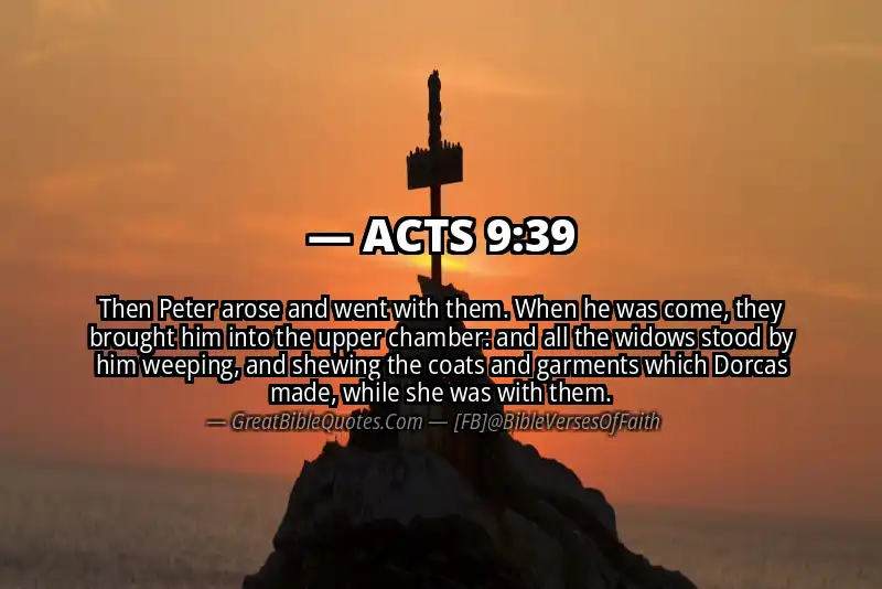 ACTS 9:39 Verse