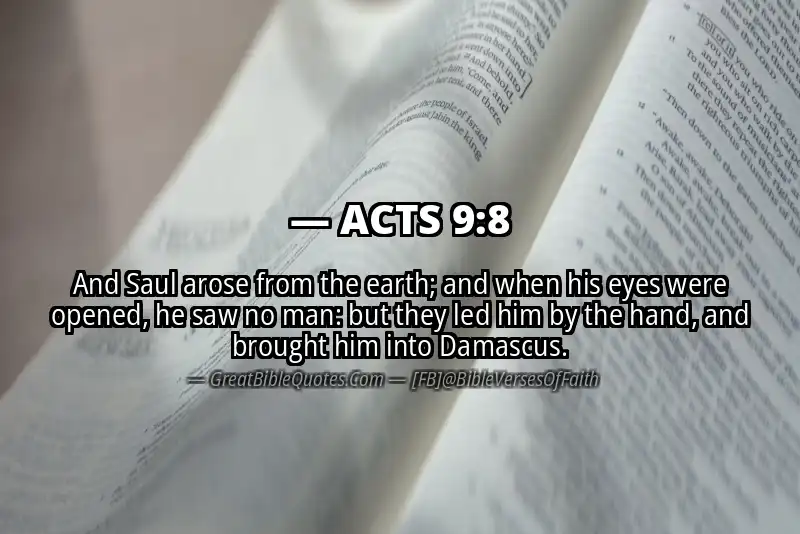 ACTS 9:8 Verse