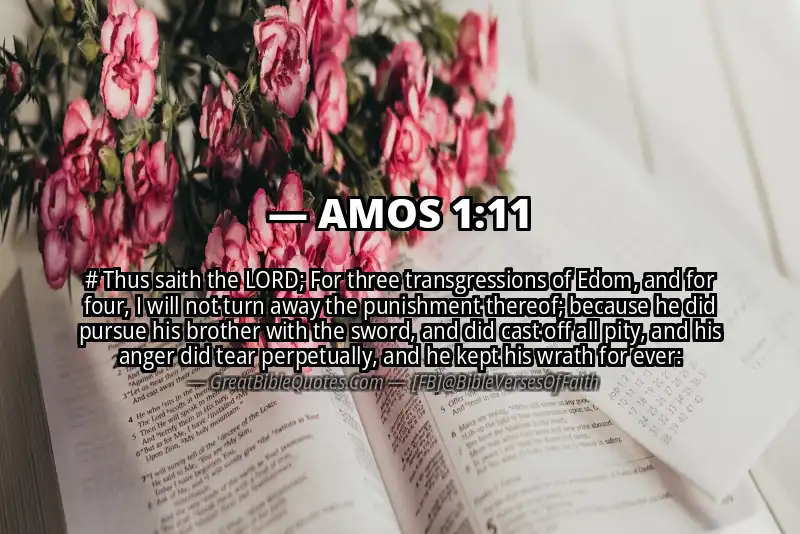 Bible verse: AMOS 1:11 Image