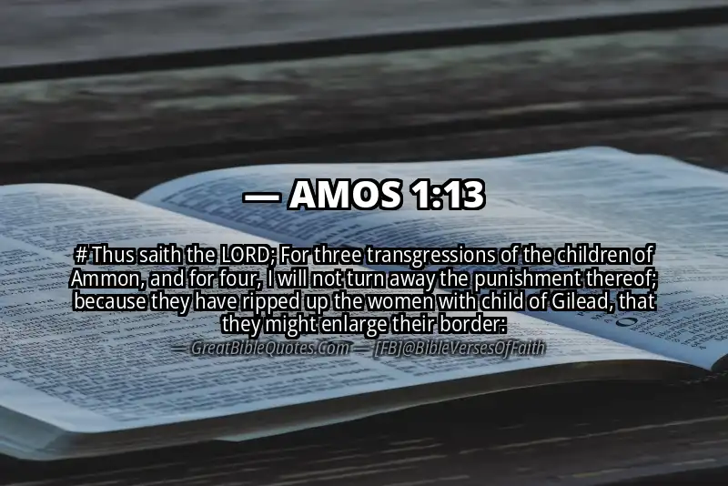 Bible verse: AMOS 1:13 Image