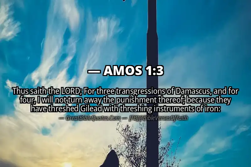 AMOS 1:3 Verse Image