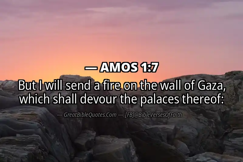 Bible verse: AMOS 1:7 Image