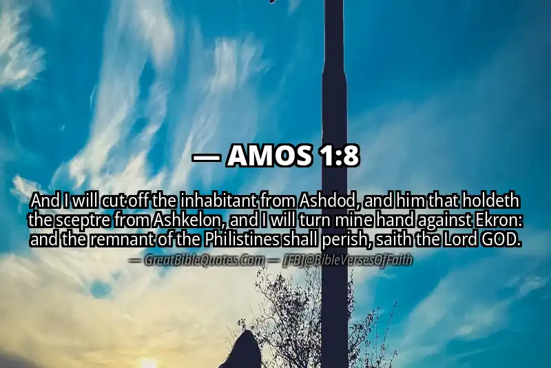 Bible verse: AMOS 1:8 Image