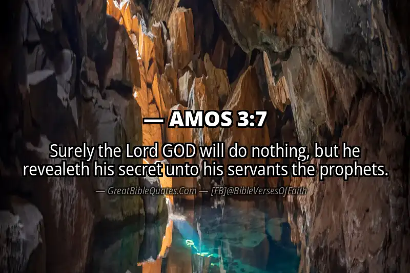 Bible verse: AMOS 3:7 Image