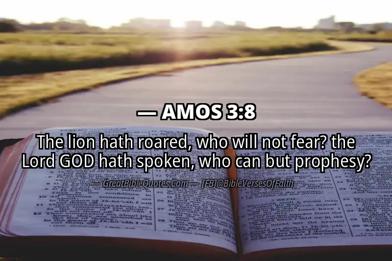 Bible verse: AMOS 3:8 Image