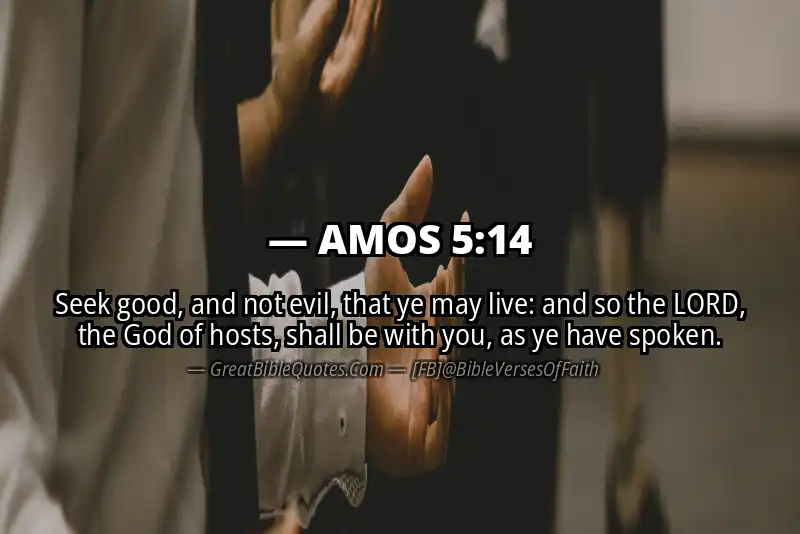 Bible verse: AMOS 5:14 Image