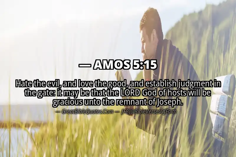 Bible verse: AMOS 5:15 Image