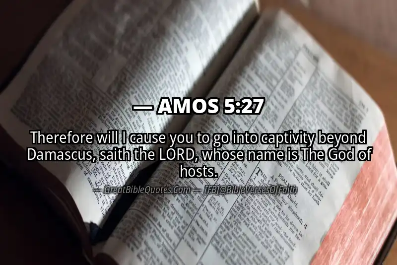 Bible verse: AMOS 5:27 Image