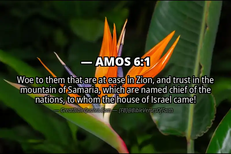 AMOS 6:1 Verse Image