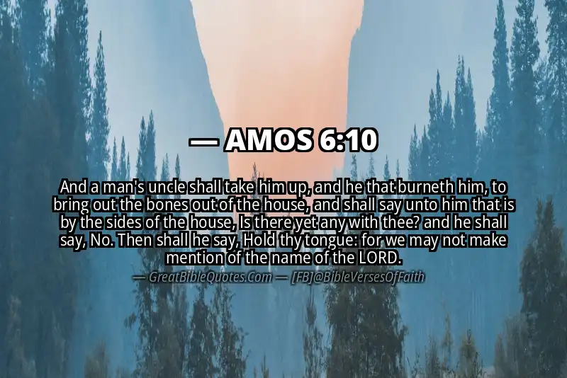 AMOS 6:10 Verse
