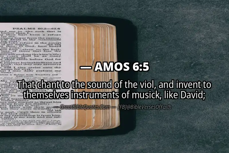 AMOS 6:5 Verse