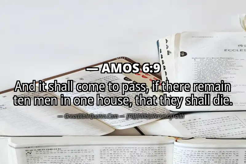 AMOS 6:9 Verse