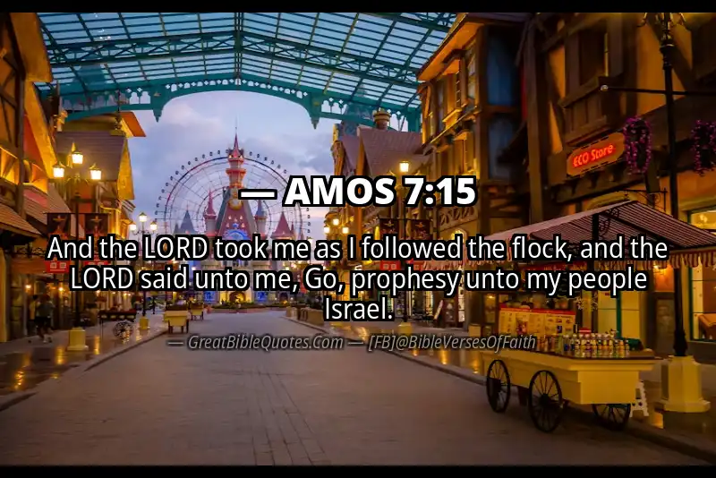 Bible verse: AMOS 7:15 Image