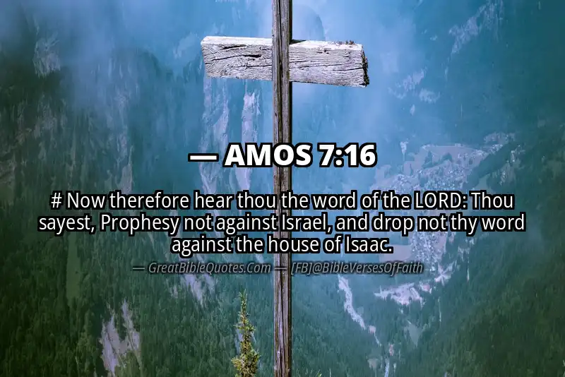 Bible verse: AMOS 7:16 Image