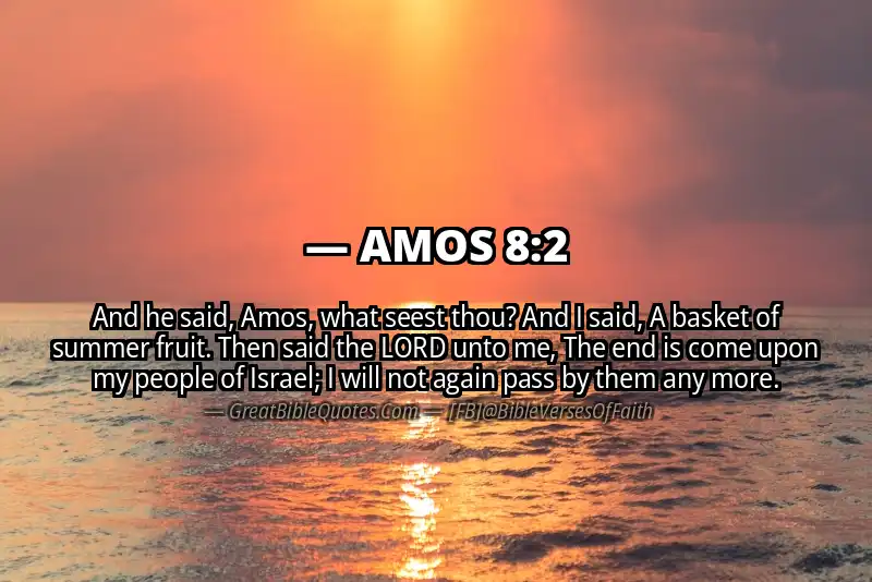 AMOS 8:2 Verse