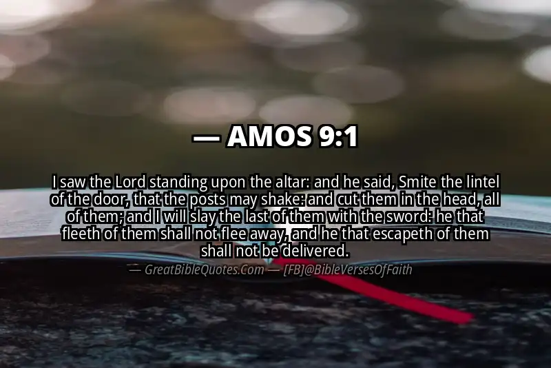 Bible verse: AMOS 9:1 Image