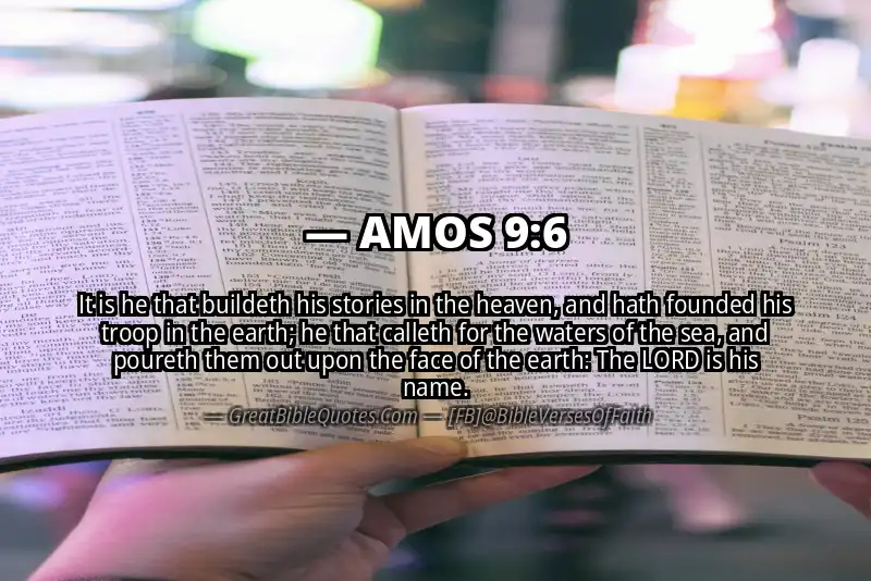 Bible verse: AMOS 9:6 Image