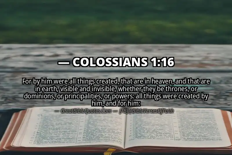 COLOSSIANS 1:16 Verse