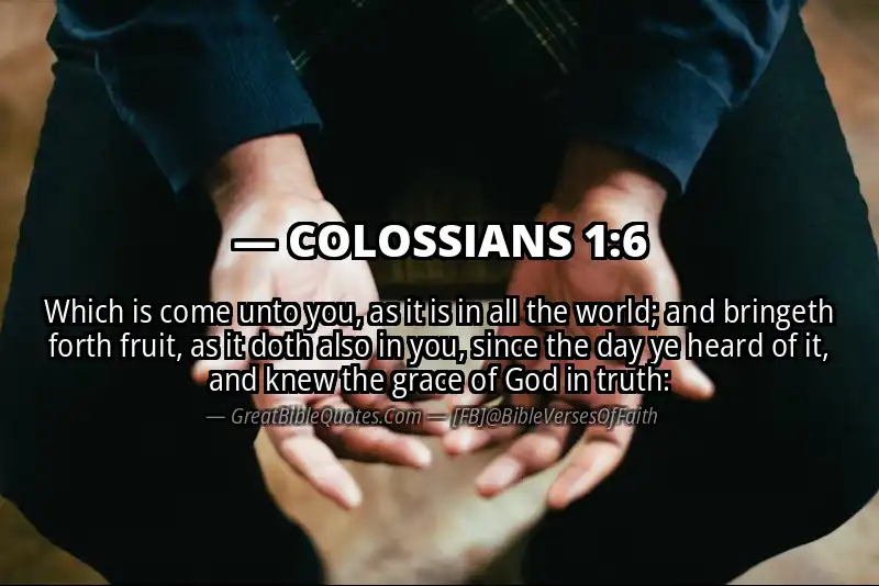 COLOSSIANS 1:6 Verse Image