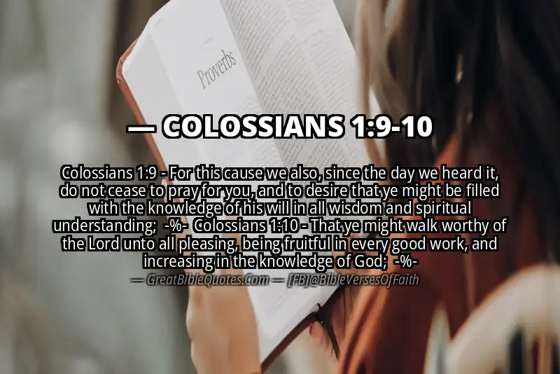 Image for COLOSSIANS 1:9-10 Bible verse