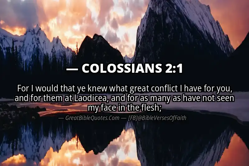 COLOSSIANS 2:1 Verse