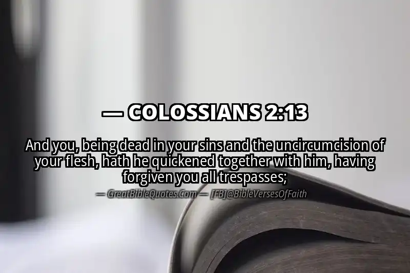 COLOSSIANS 2:13 Verse
