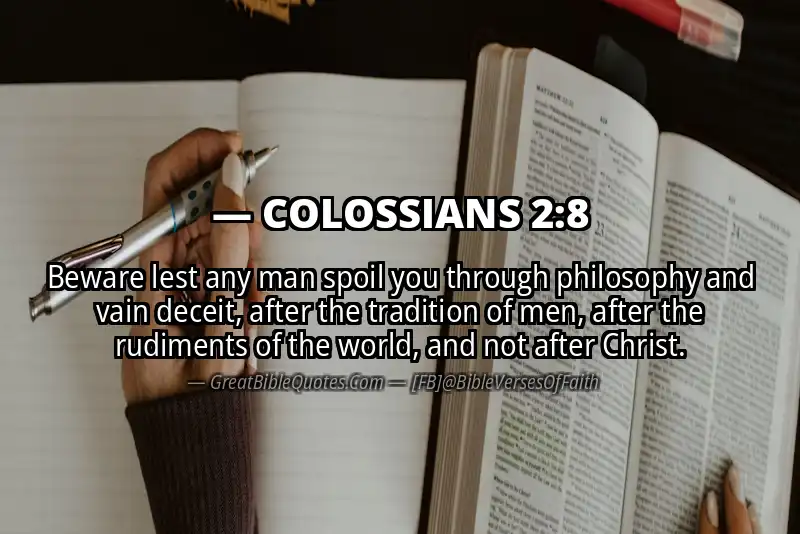 COLOSSIANS 2:8 Verse