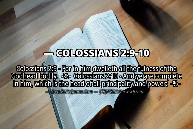 Image for COLOSSIANS 2:9-10 Bible verse