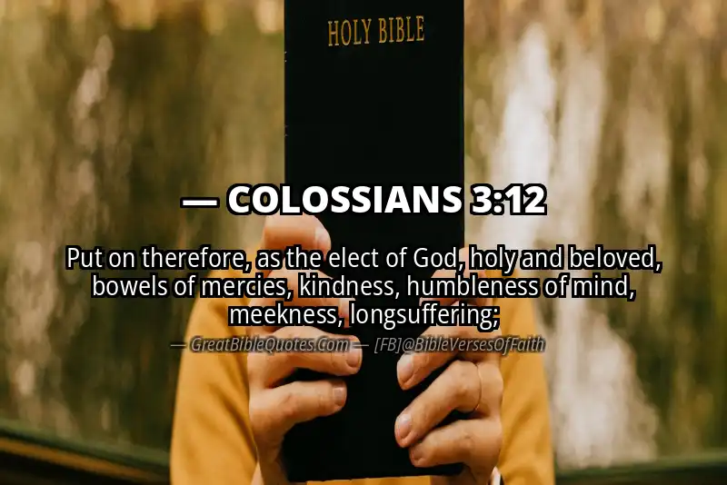 Bible verse: COLOSSIANS 3:12 Image