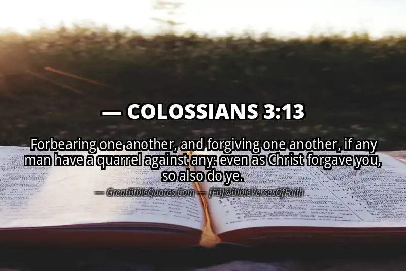 Bible verse: COLOSSIANS 3:13 Image